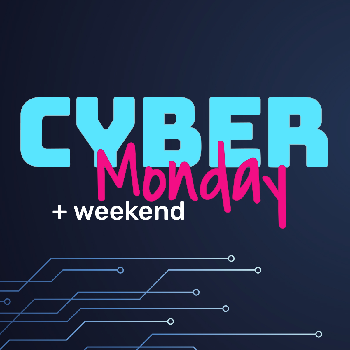 Cyber Monday graphic | Vinduesgrossisten